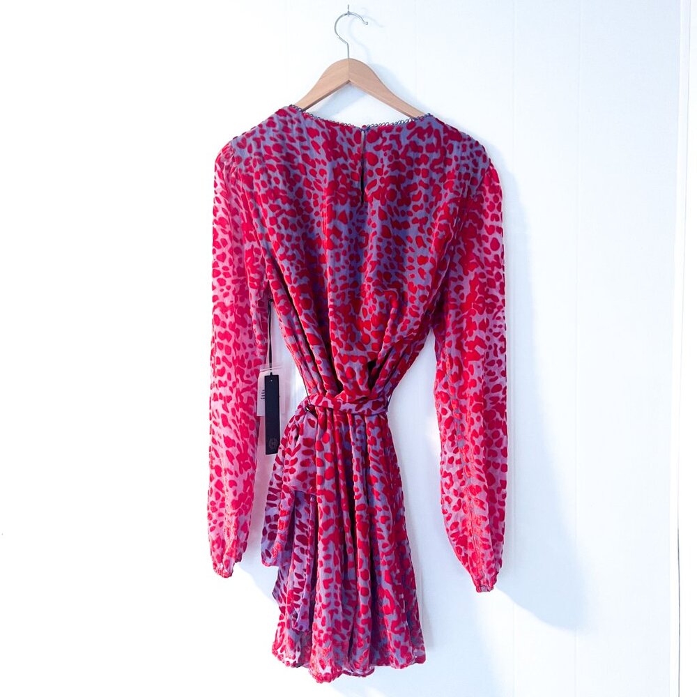 HOUSE OF HARLOW 1960 x REVOLVE Shawna Long Sleeve Dress in Cobalt Size L NWT - Picture 9 of 16